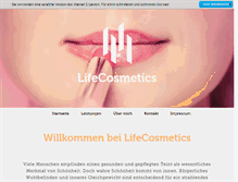 Tablet Screenshot of lifecosmetics.hm